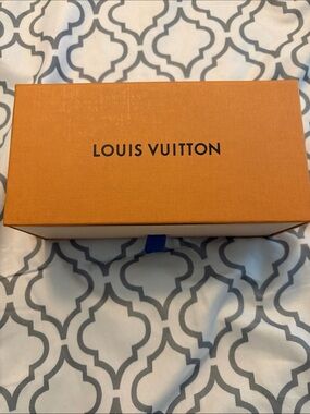 Louis Vuitton Orange Gift Box with Black Logo